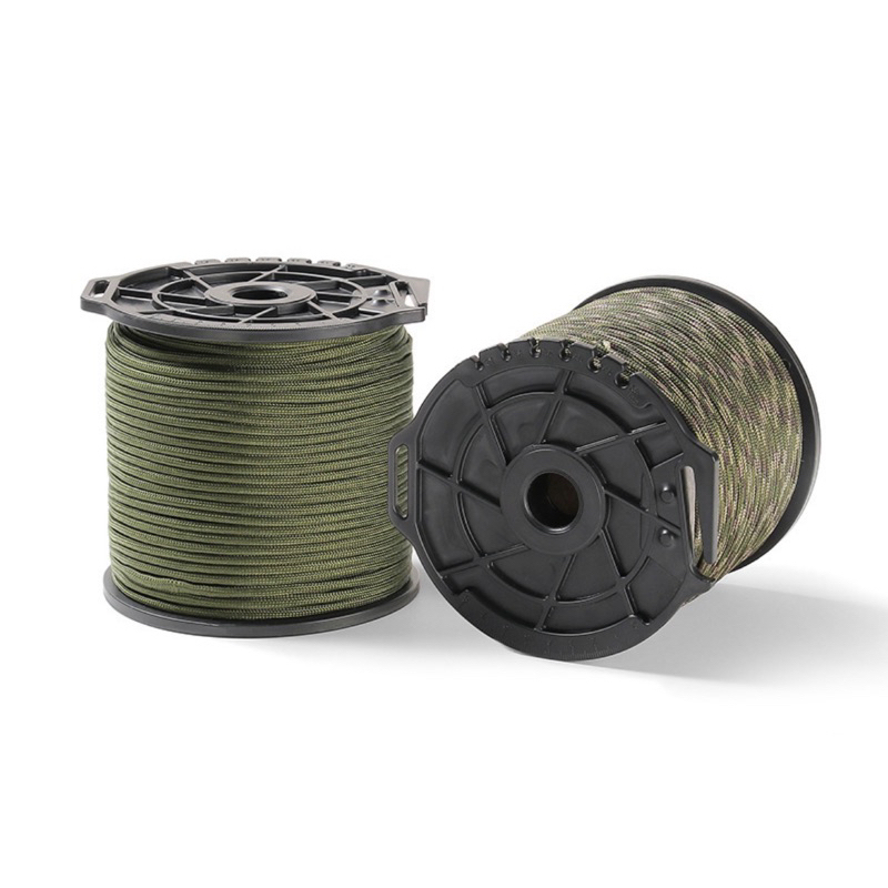 Camping Reflective Paracord 4mm Rope 4 meters Flysheet Tarp Clothesline Paracord Guyline Cord