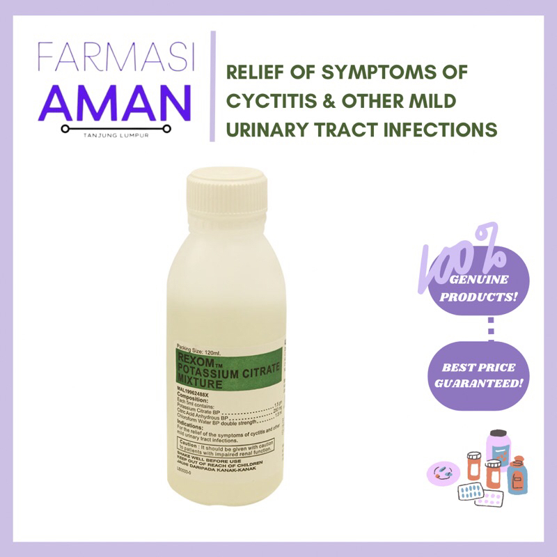 Rexom Potassium Citrate Mixture 120ml | Shopee Malaysia