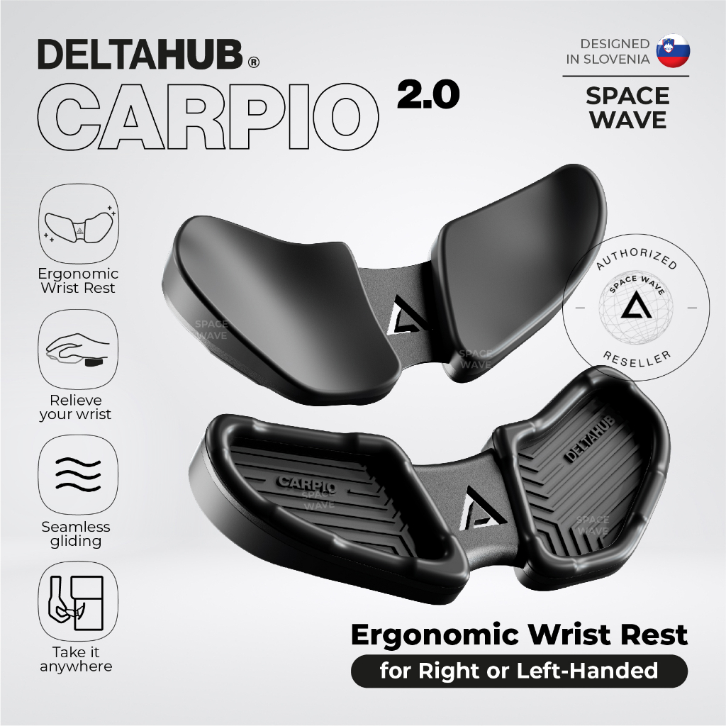 DELTAHUB Carpio 2.0 Truly Ergonomic Wrist Rest (Right and Left Hand) Shopee Malaysia