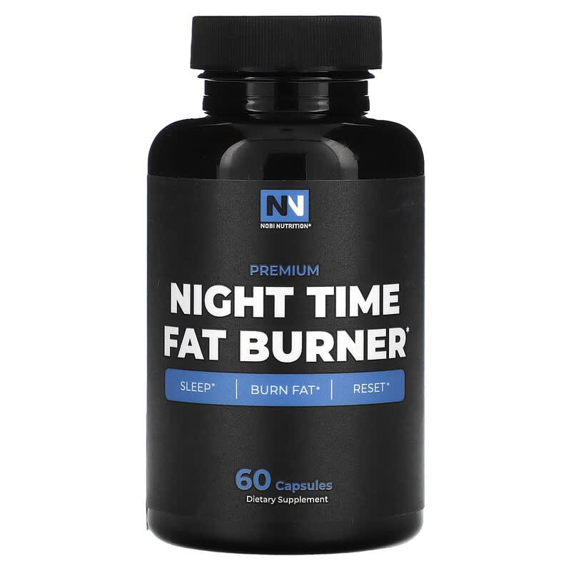 Nobi Nutrition, Premium Night Time Fat Burner, 60 Capsules Shopee