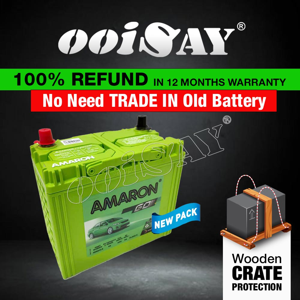 AMARON GO NS60L 46B24L 46B24LS (MF) 45AH Car Battery Waja
