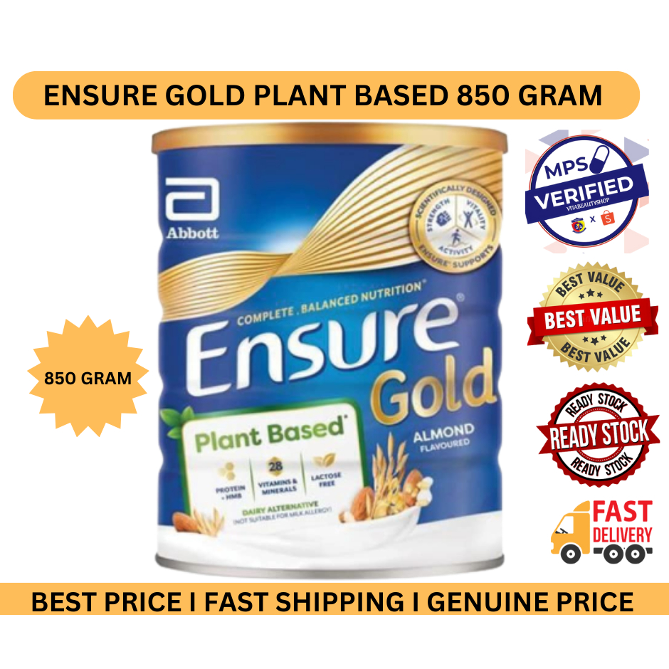 CLEARANCE SALES !! ENSURE GOLD PLANT BASED (ALMOND) Shopee Malaysia