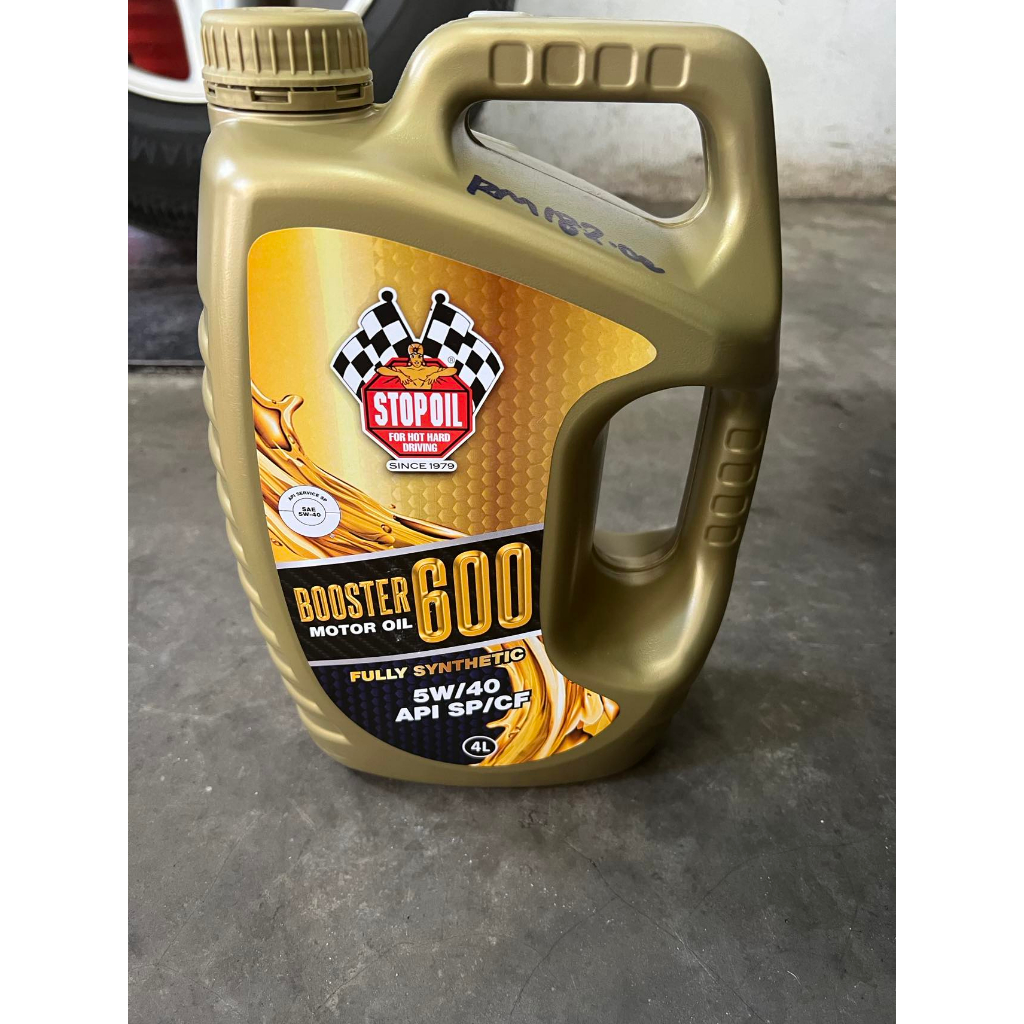 ENGINE OIL(SINCE 1979) STOP OIL 5W40 API SP/CF BOOSTER 600 FULLY ...