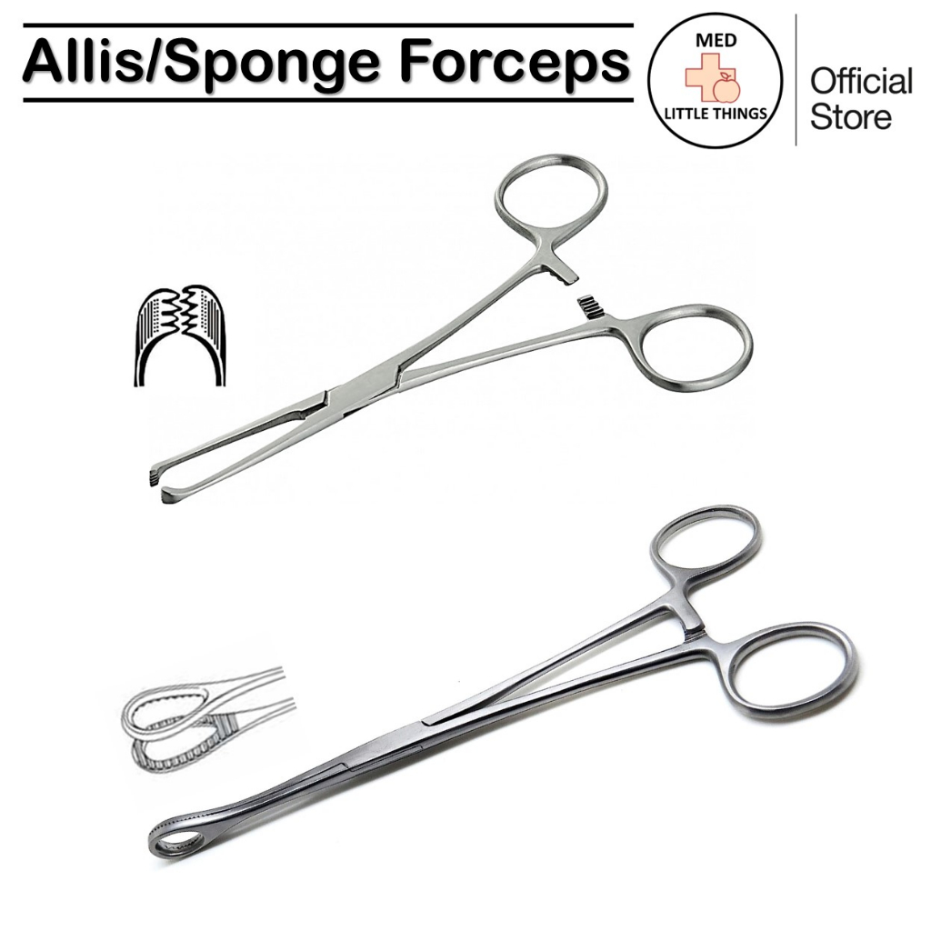 Allis & Sponge Holding Forceps #Allis Tissue Intestinal Forceps 4x5 ...