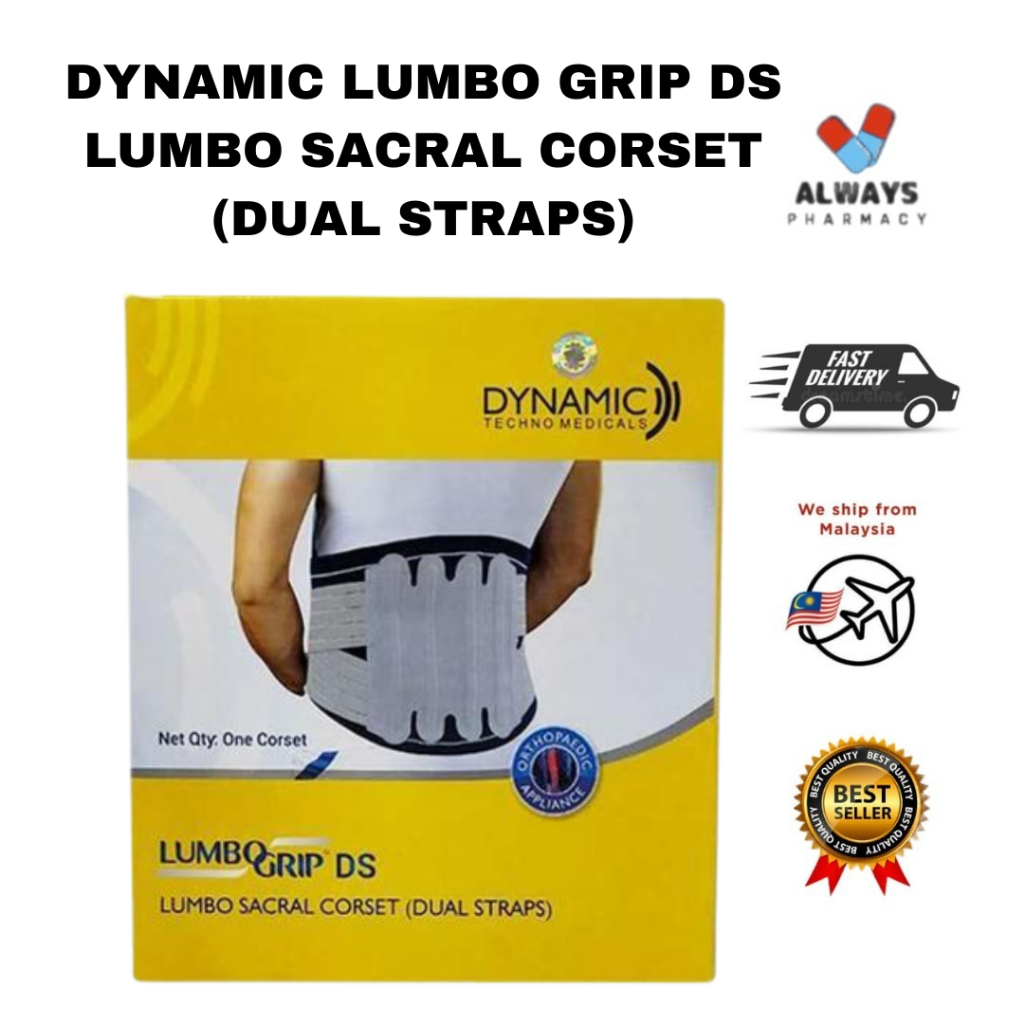 DYNAMIC LUMBO GRIP DS LUMBO SACRAL CORSET (DUAL STRAPS) | Shopee Malaysia