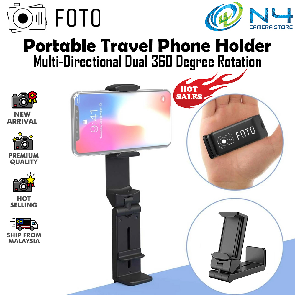 FOTO Universal Airplane in Flight Phone Mount Handsfree Phone Holder