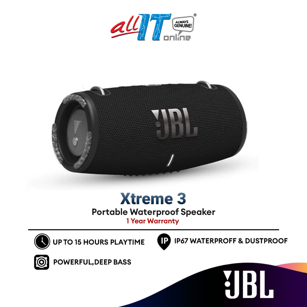 JBL Xtreme 3 - Portable Waterproof Speaker with 15 Hours Playtime