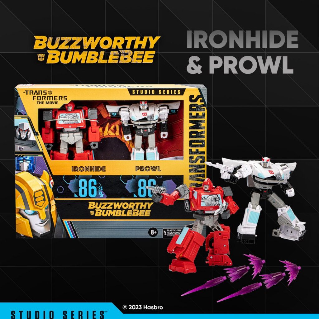 Hasbro Transformers Buzzworthy Bumblebee Studio Series Ironhide & Prowl