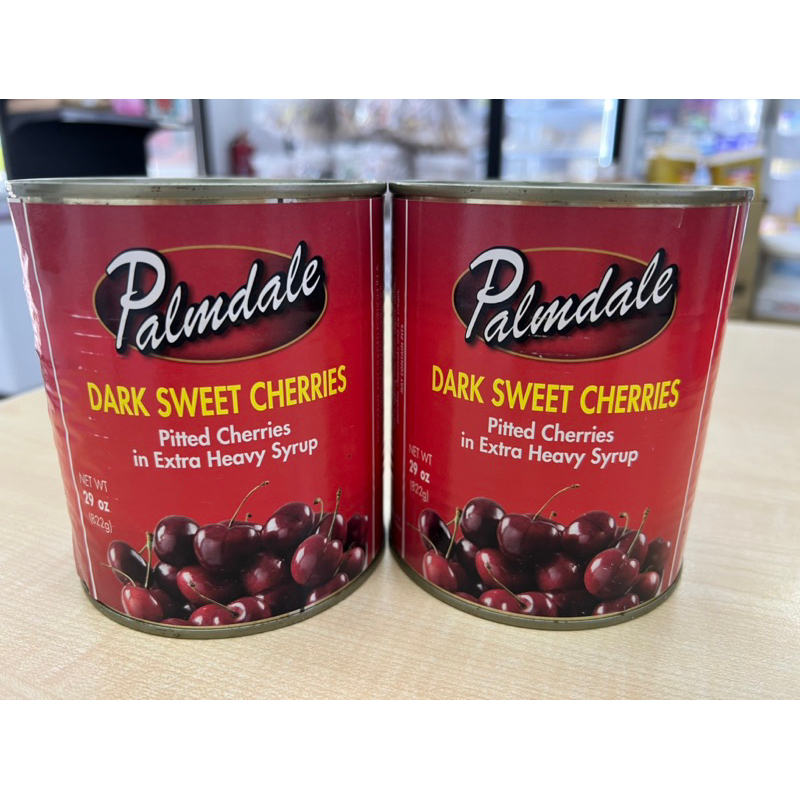 Palmdale Dark Sweet Cherries Pitted Cherries In Extra Heavy Syrup 822g