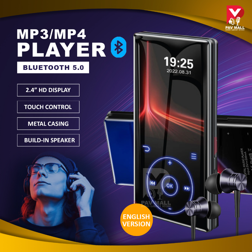 MP3 Music Player MP4 Player Bluetooth Mp3 Walkman HD Media Audio