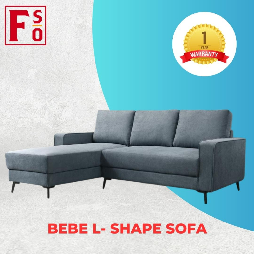 BEBE 3 Seater LShape Sofa Set (Left or Right) Shopee Malaysia