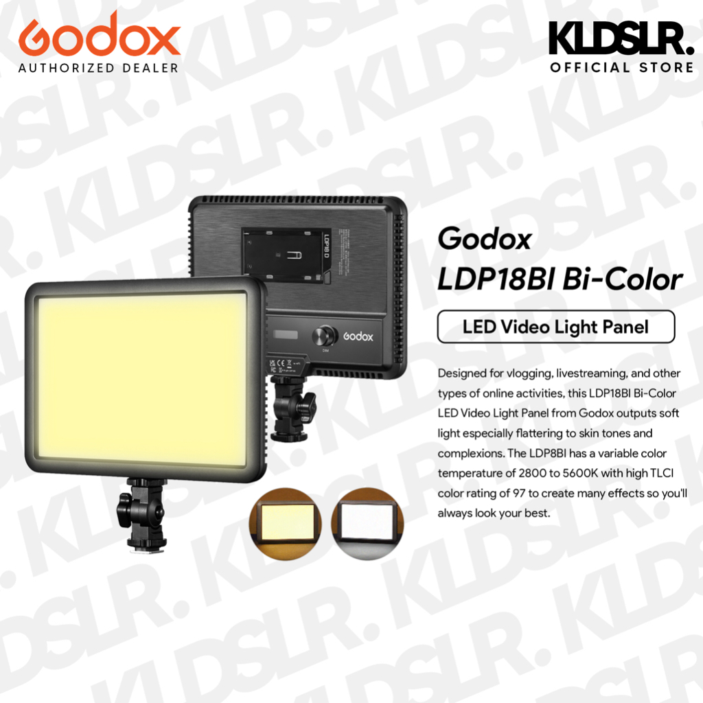 Godox LDP8BI / LDP18BI Bi-Color LED Video Light Panel | Shopee Malaysia