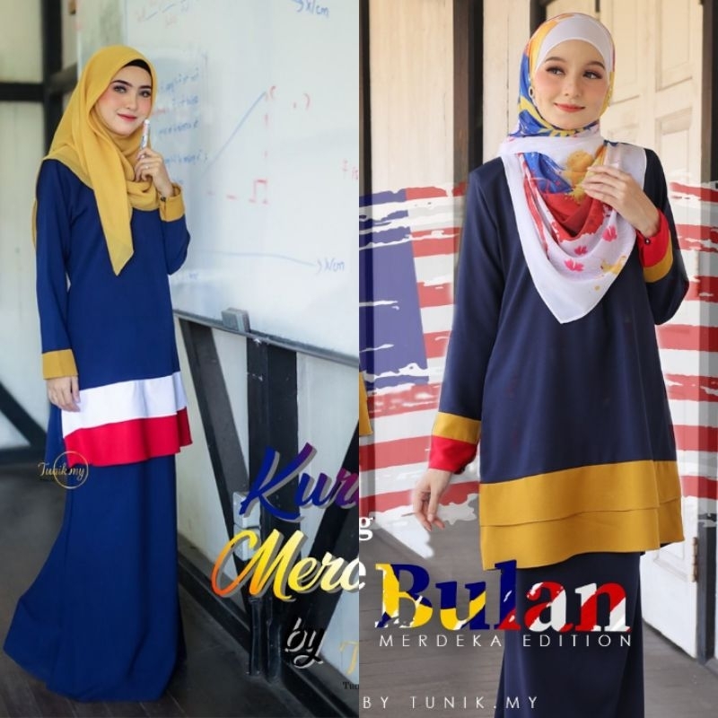 Baju Kurung Merdeka Kurung Malaysia Baju Merdeka Shopee Malaysia