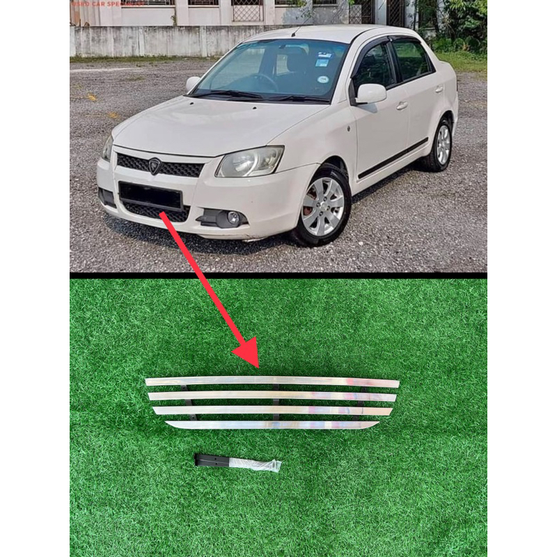 PROTON SAGA BLM FRONT BUMPER GRILL ALUMINUM MATERIAL Shopee Malaysia