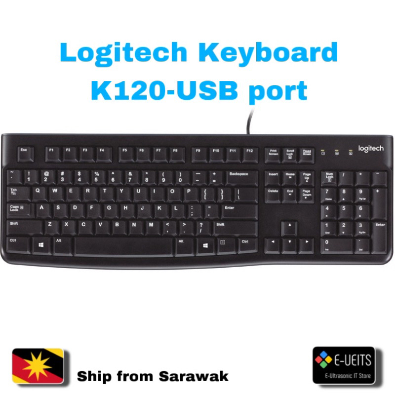 Logitech K120 USB Keyboard | Shopee Malaysia