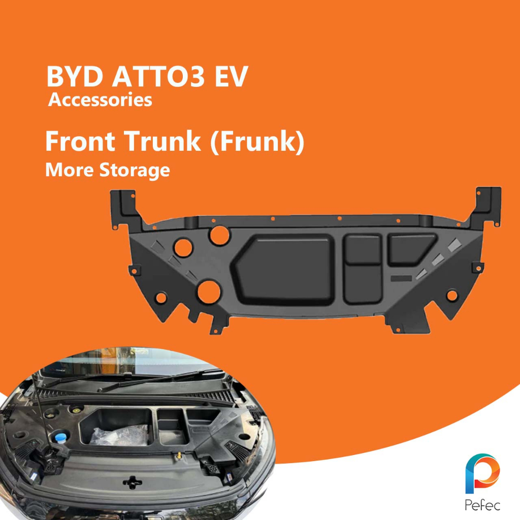 BYD ATTO3 RHD Frunk Car Interior Storage Box Organizer Front Trunk
