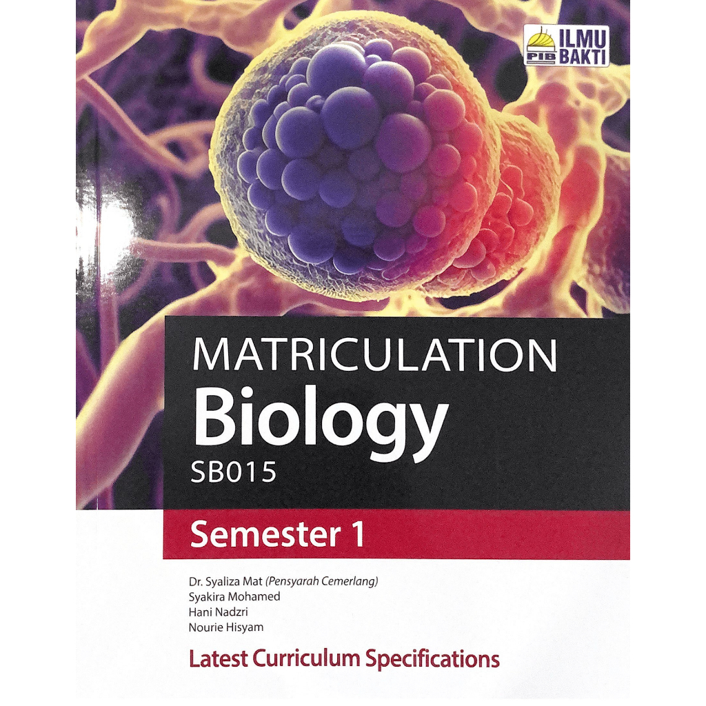 Matriculation Biology SB015 Semester 1 (Ilmu Bakti) Shopee Malaysia