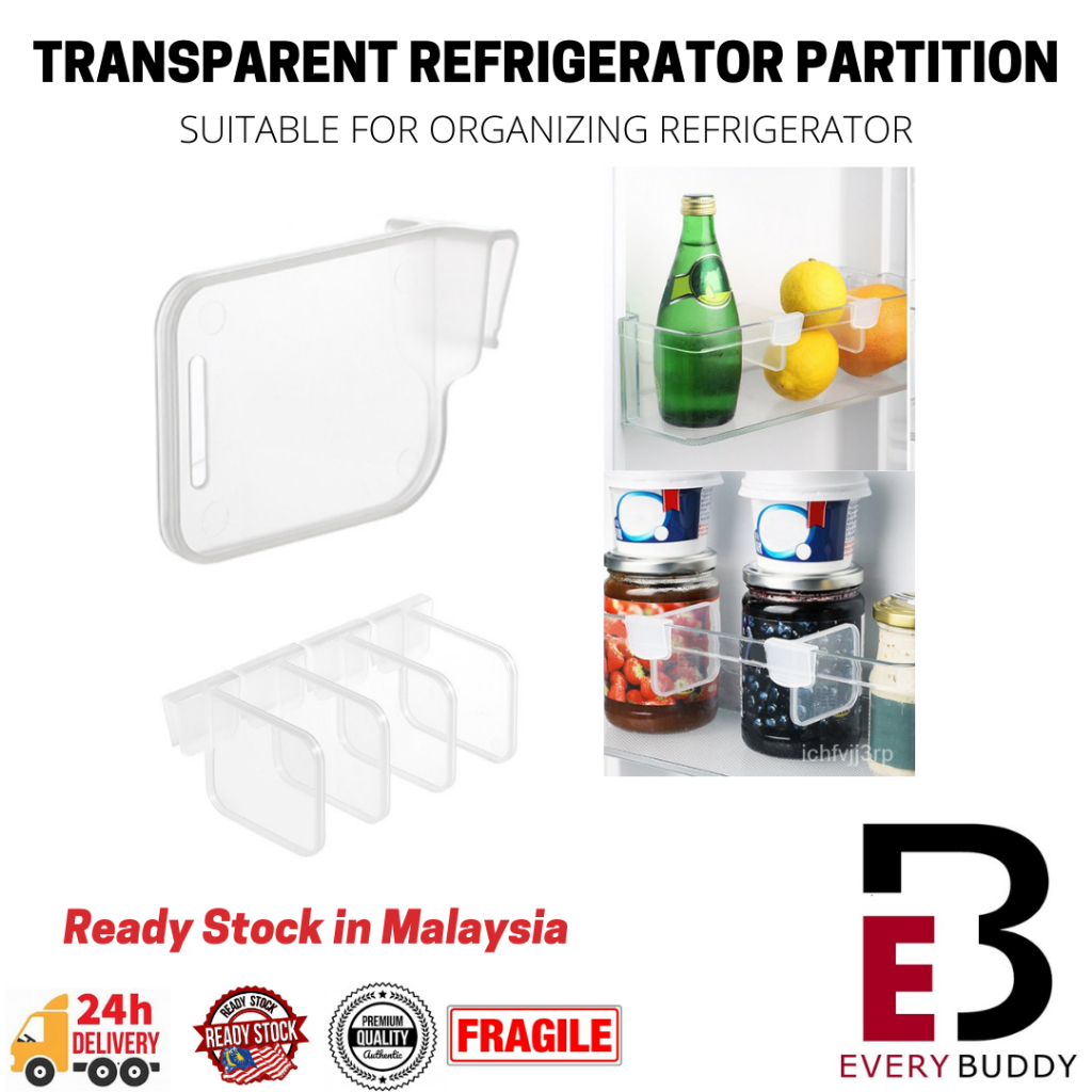 1Pc Refrigerator Storage Partition Board Plastic Divider Storage Splint ...