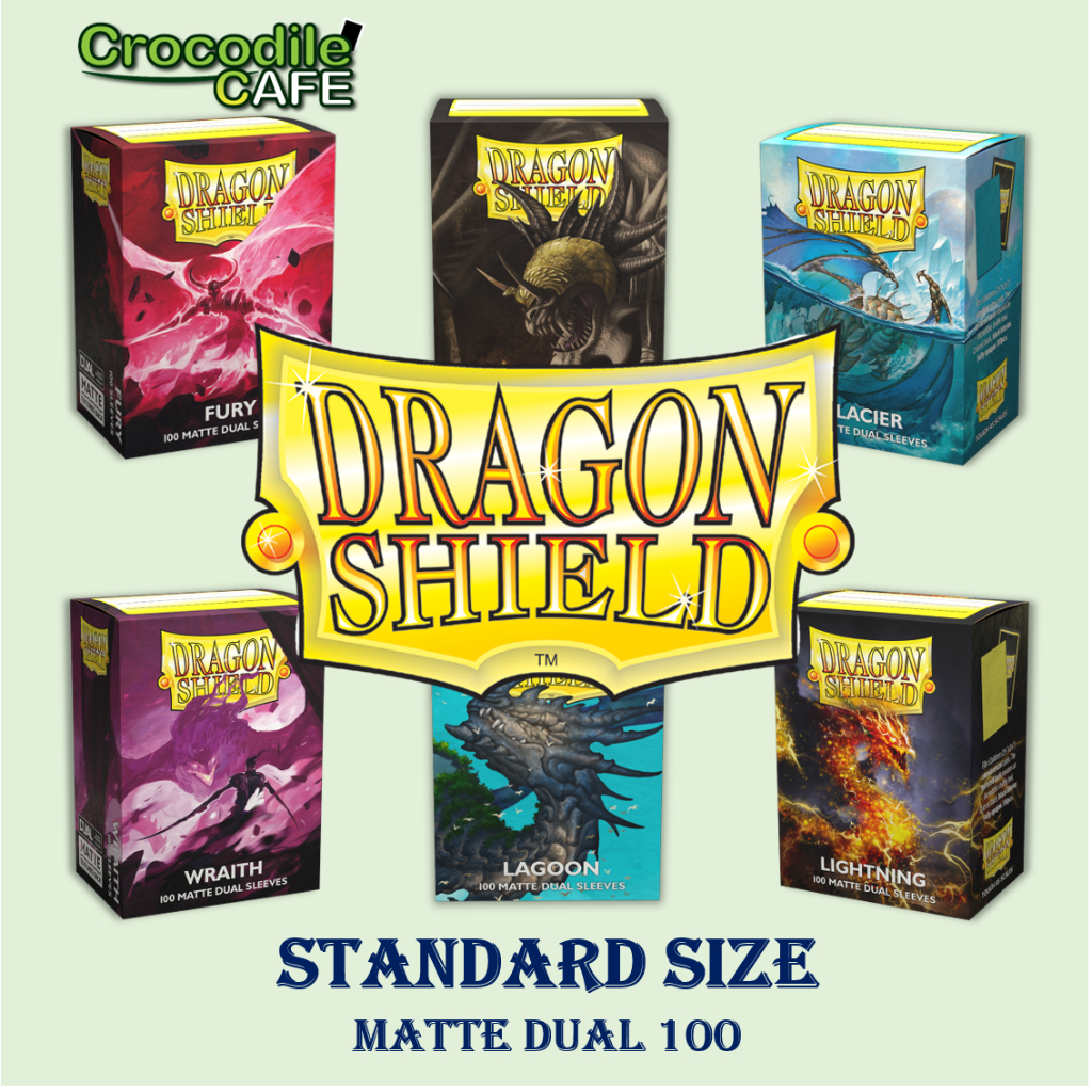 2 Packs Dragon Shield Classic Black Standard Size 100 ct Card