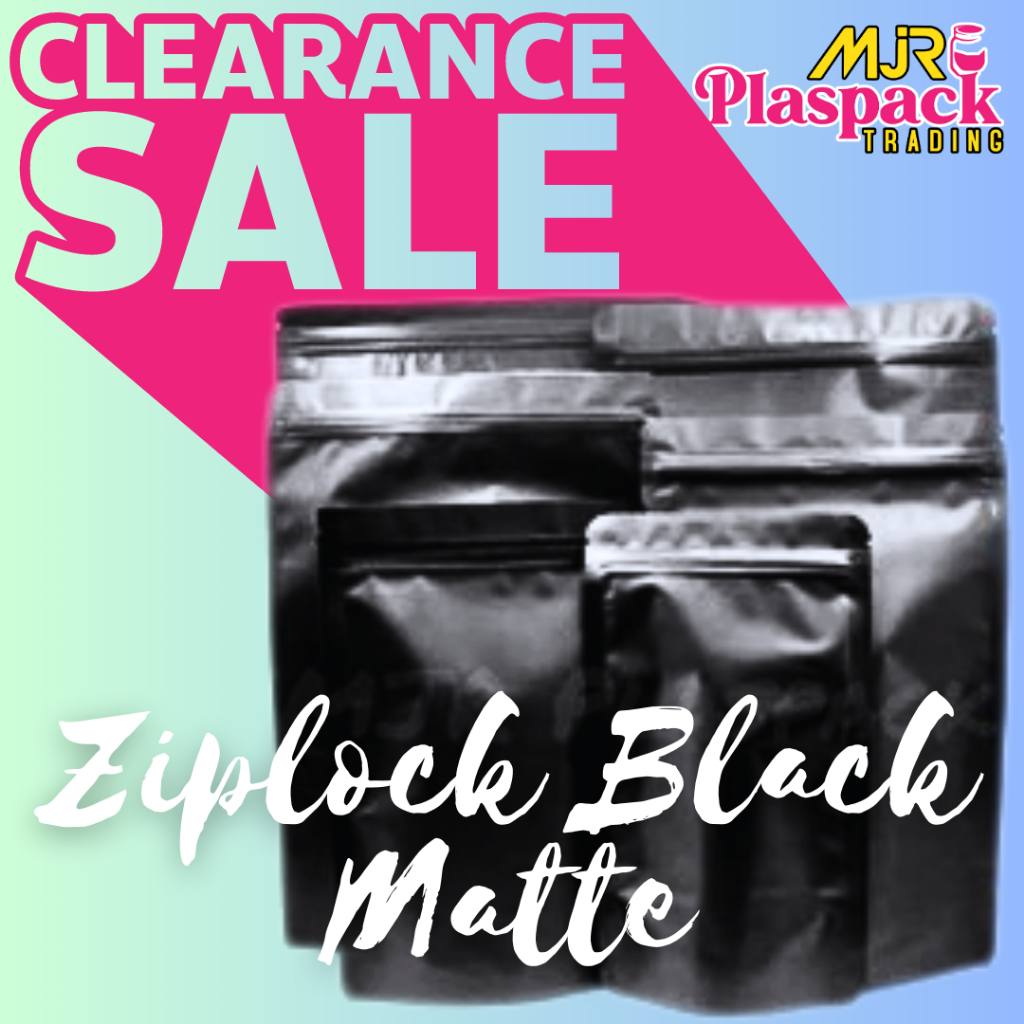Zipper Black Matte Ziplock Stand Pouch Bag Goodies Gift (25pcs