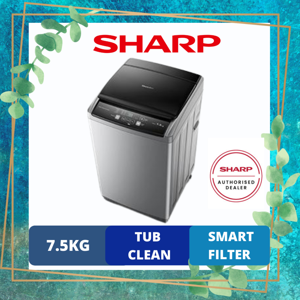 Sharp Full Auto Top Load Washing Machine 7.5kg / 8.5kg / 10.5kg / 20kg Mesin Basuh