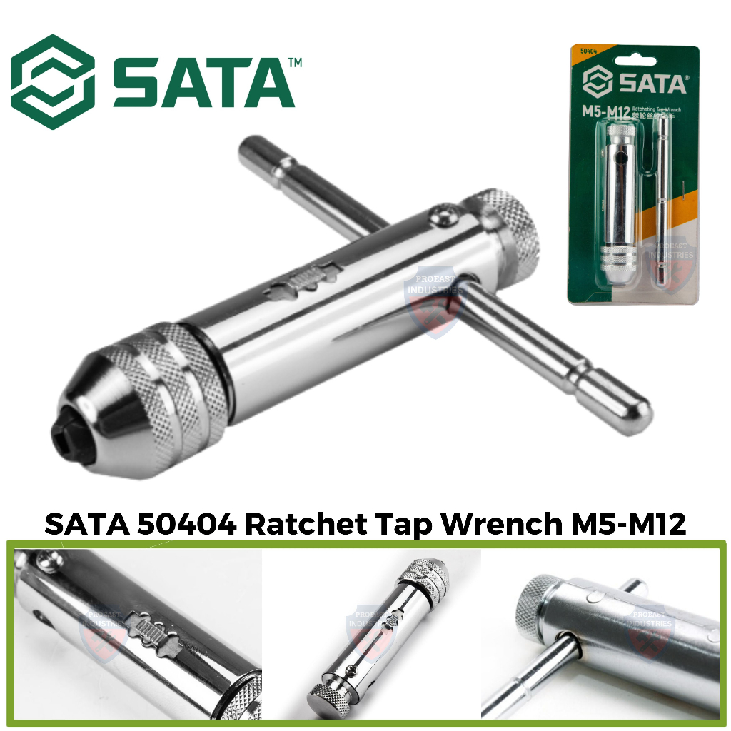 SATA 50404 Ratchet Tap Wrench M5-M12 | Shopee Malaysia