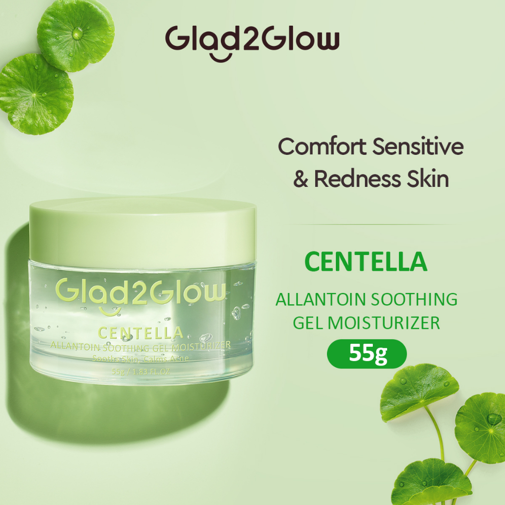 Glad2Glow Centella Allantoin Soothing Moisturizer Gel Repair Skin
