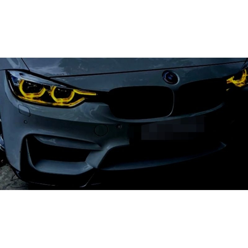BMW 3 SERIES F30 F31 F35 LCI CSL LEMON YELLOW DAYTIME RUNNING LIGHTS