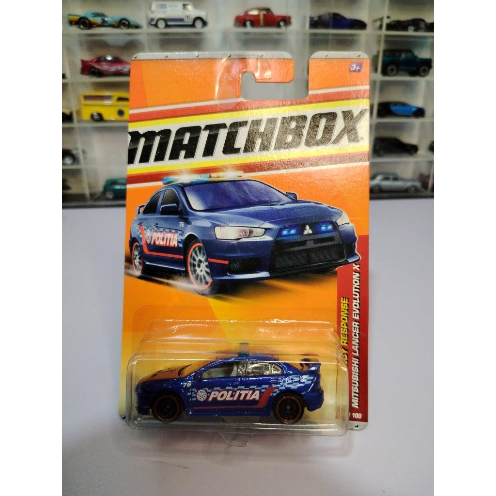 [NEW] MATCHBOX MITSUBISHI LANCER EVOLUTION X POLITIA BLUE 584 | Shopee ...