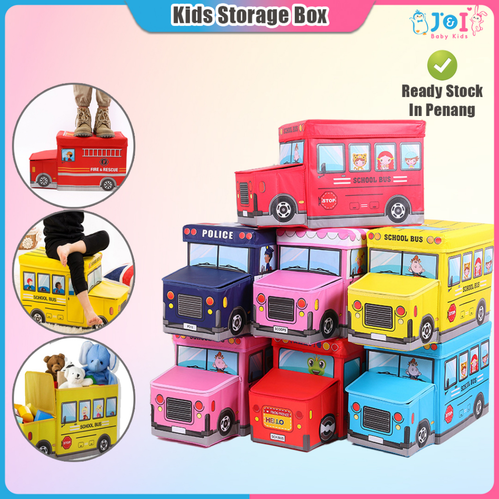 Storage Box Kids Vehicle Toy Storage Box Foldable Toy Storage Car