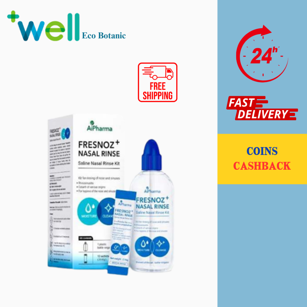 Aipharma Fresnoz Nasal Rinse Starter Kit BOTTLE+12'S / Rinse Extension