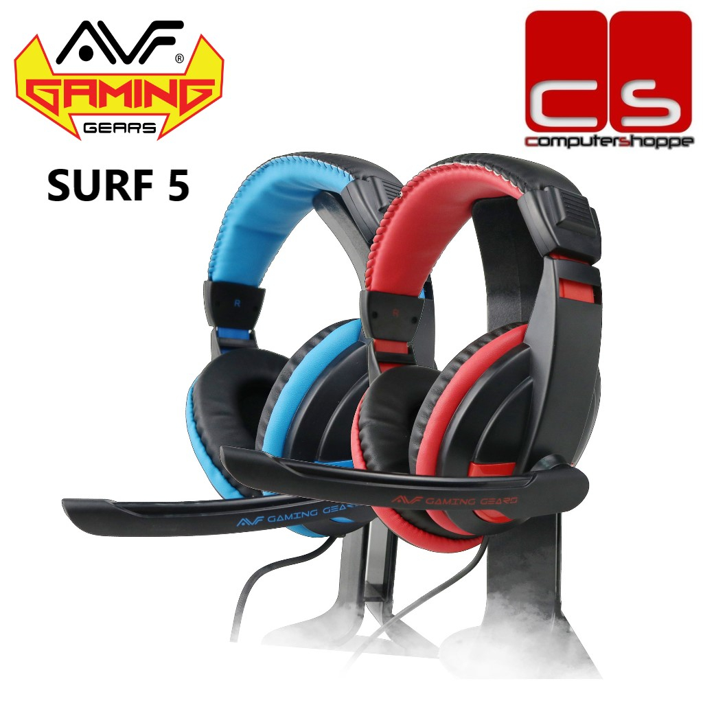 AVF Gaming Gears Surf 5 Wired Gaming Headset Blue Red