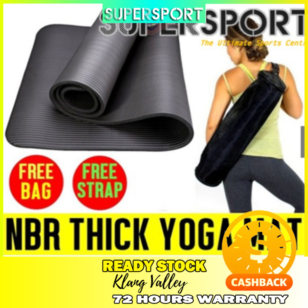 Sports Yoga Mat With Carrier (thick)