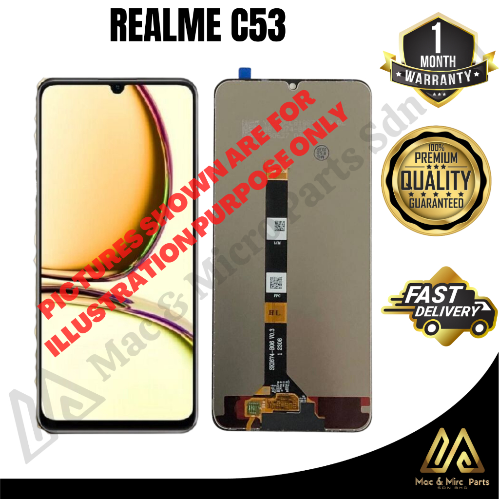 REALME C53 Fullset LCD Original Quality Touch Screen Digitizer ...