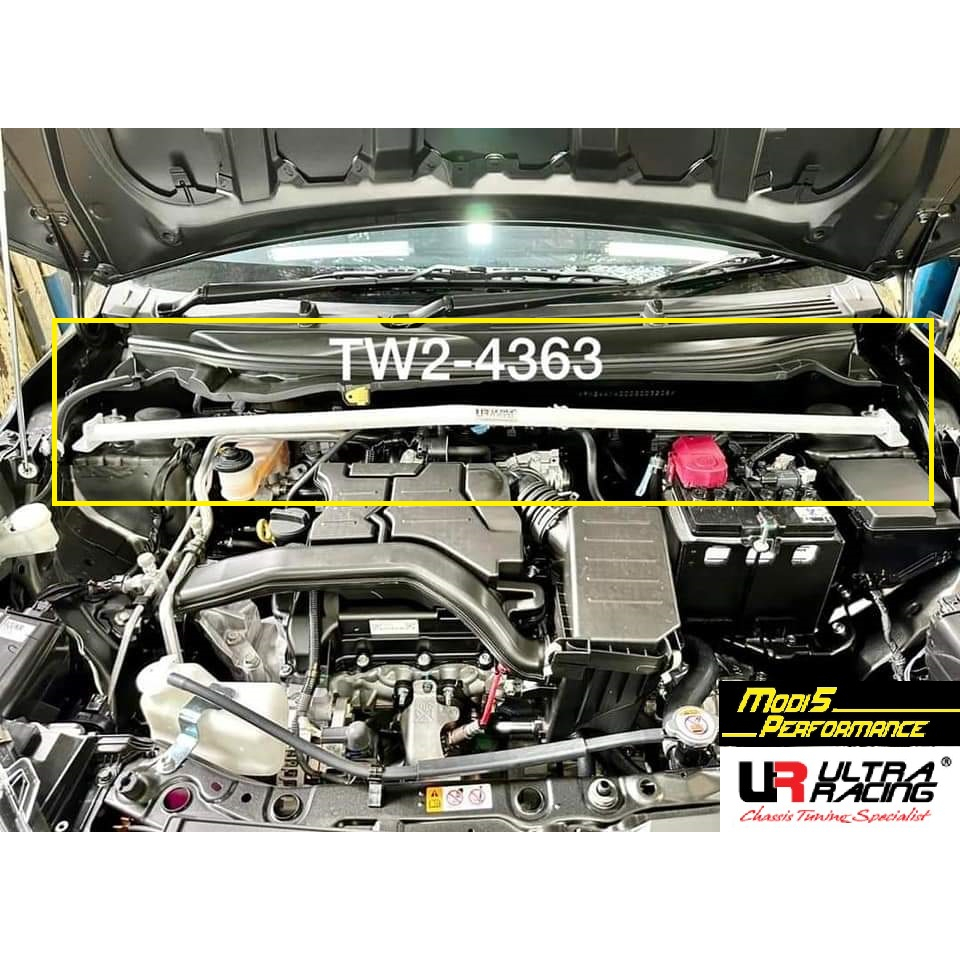 Perodua Axia A300 2023 Front Strut Tower Bar 2 Points Vehicle Safety