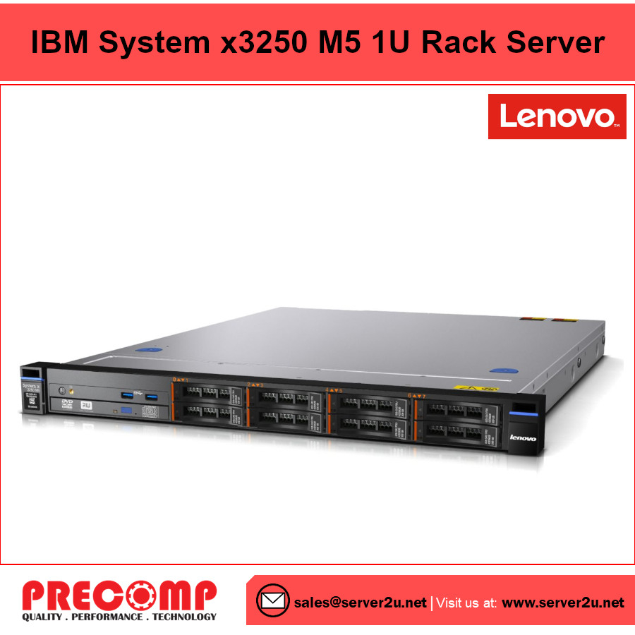 IBM System x3250 M5 1U Rack Server (E31220v3.8GB.2x480GB) (x3250M5