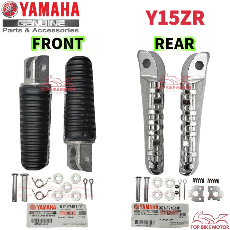YAMAHA Y15 FZ150 FZ 150 Y16 FOOTREST FRONT&REAR FOOTREST ASSY SET FOOT REST ORIGINAL KAKI STAND