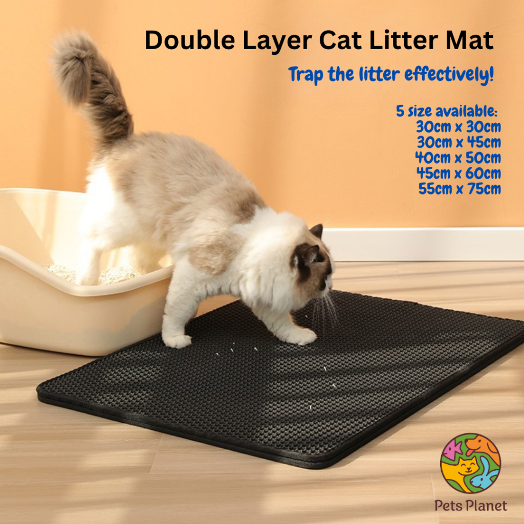 Anti tracking litter outlet mat