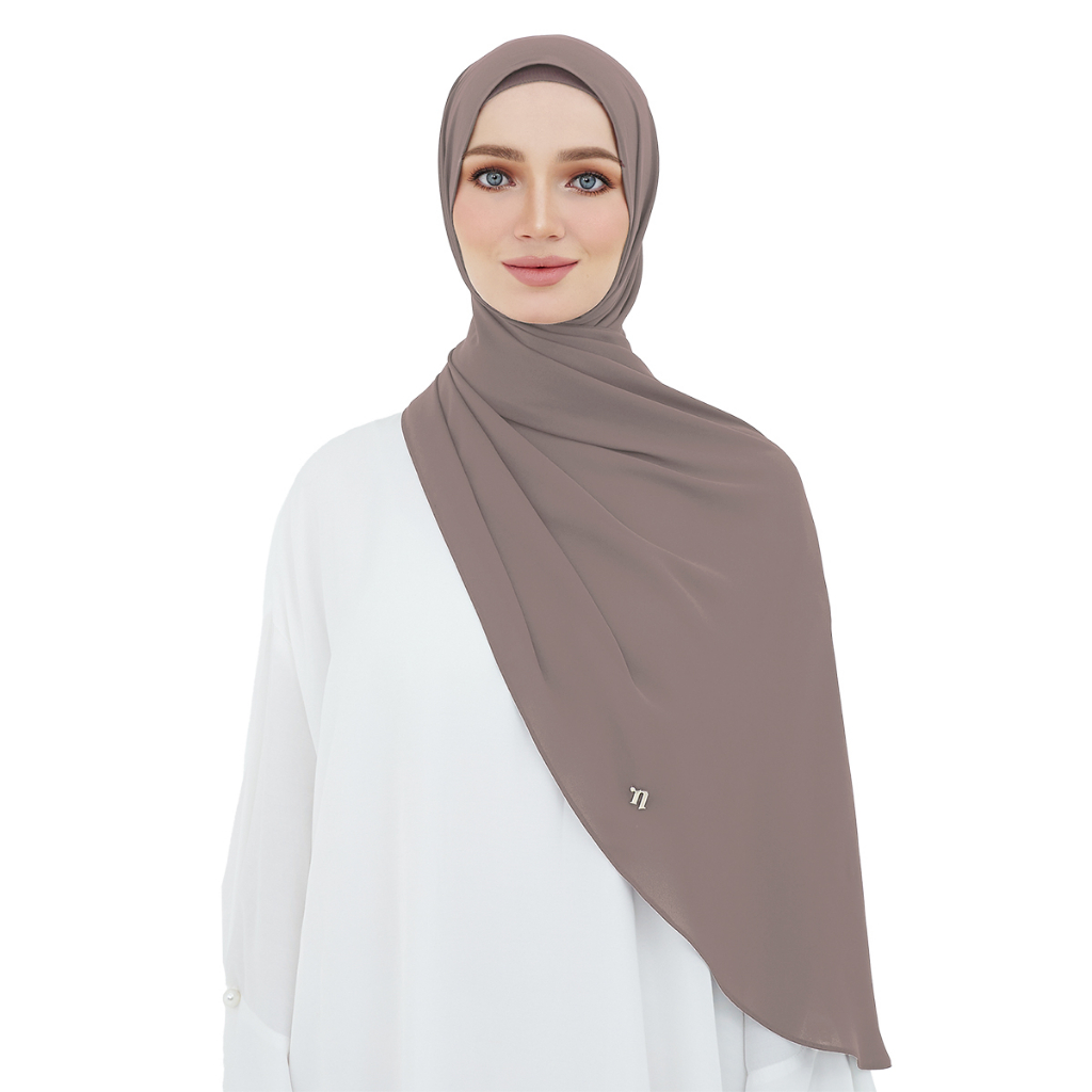 naelofar long chiffon shawl