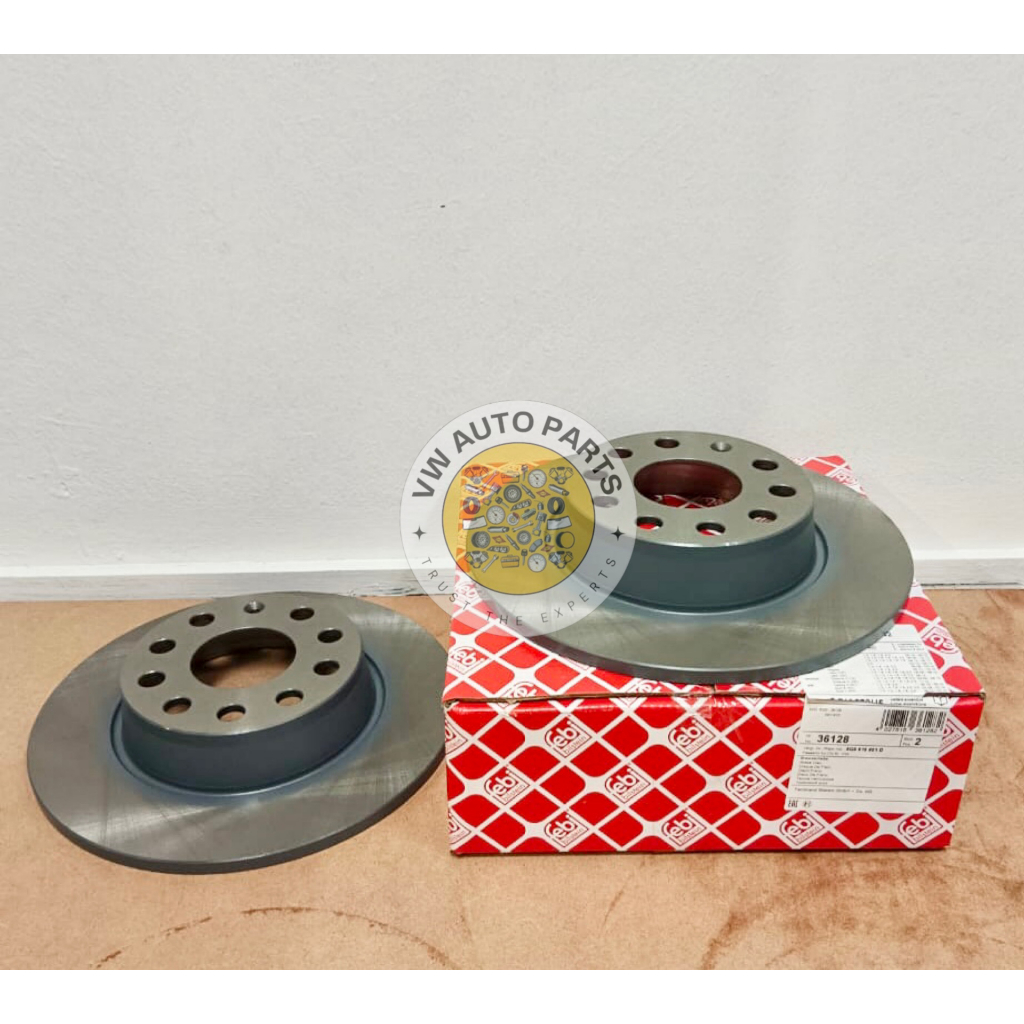 ( 100% FEBI GERMANY ) 5Q0615601D REAR BRAKE DISC ROTOR VW GOLF MK7 ...