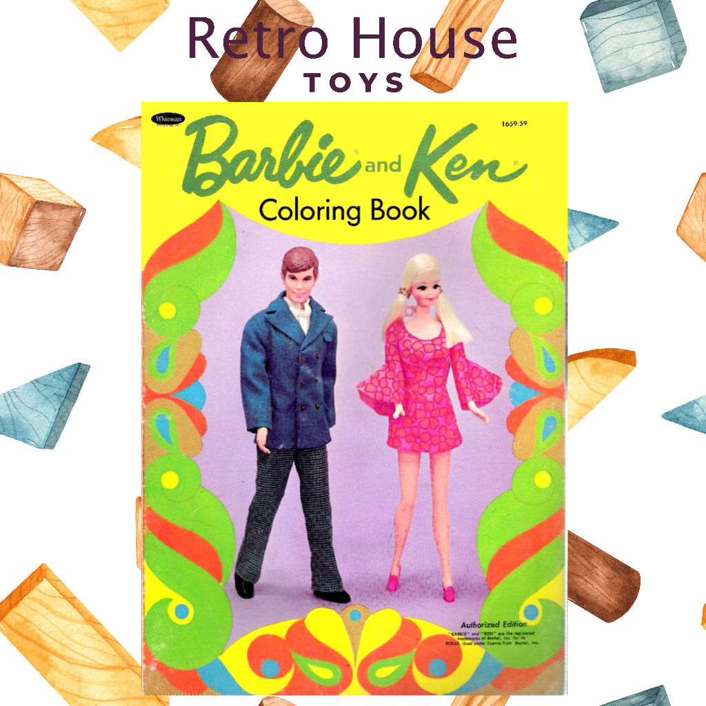 [PDF] Vintage Barbie Paper Doll & Colouring Book Barbie & Ken Coloring