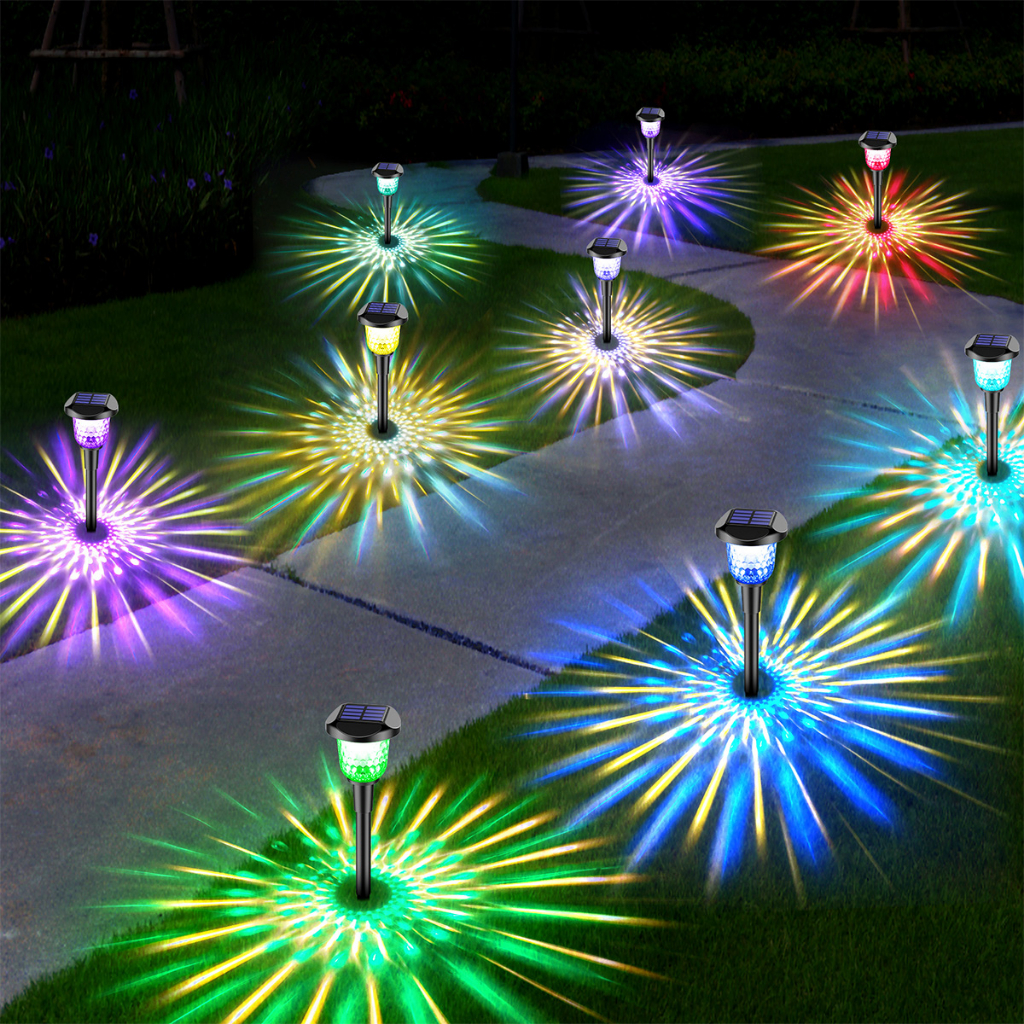 solar light outdoor waterproof lawn solar garden light peacock pattern
