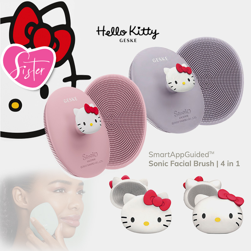 Geske Hello Kitty Facial Brush Manual 3 in 1 | Sonic 4 in 1 Lifts Firm ...