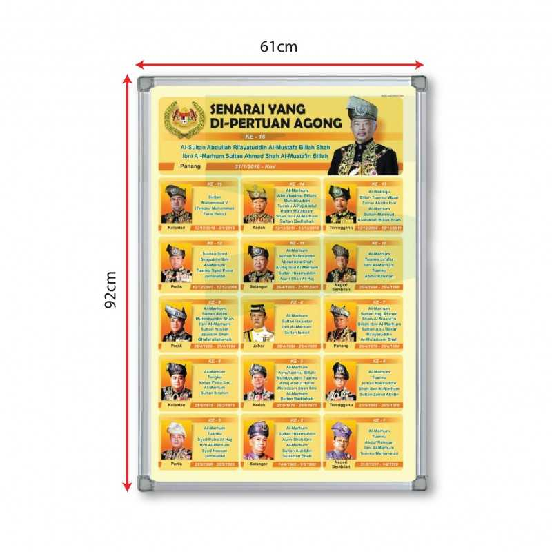 Senarai Yang Di-Pertuan Agong | Shopee Malaysia