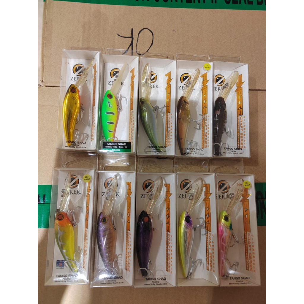ZEREK TANGO SHAD 69MM FLOATING 10.5G 2.5M #6 | Shopee Malaysia