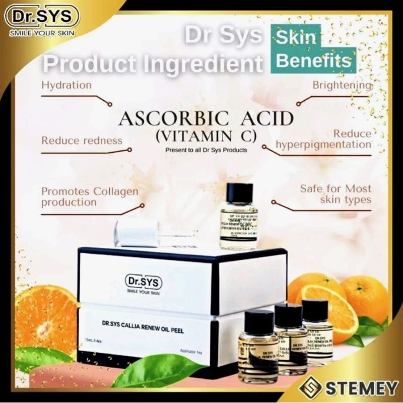 ready stock] Dr SYS Callia Renew Oil Peel 15mlx4 温和去角质油