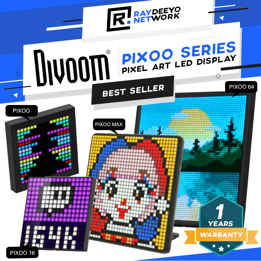 Divoom Pixoo 16 / Pixoo Max / Pixoo 64 Digital Frame LED Display
