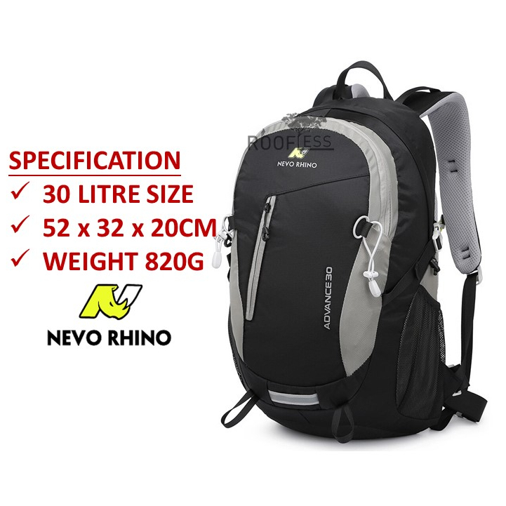 ROOFLESS NEVO RHINO Hiking Backpack 20L 30L Waterproof Hiking Bag