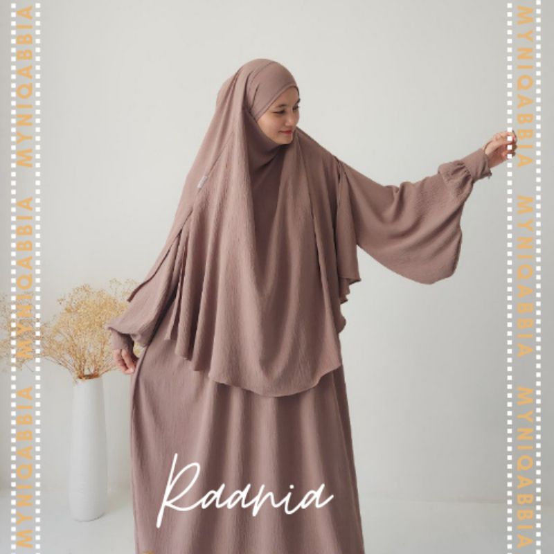 NIQABBIA RAANIA Abaya and French Khimar 1 Layer | Shopee Malaysia