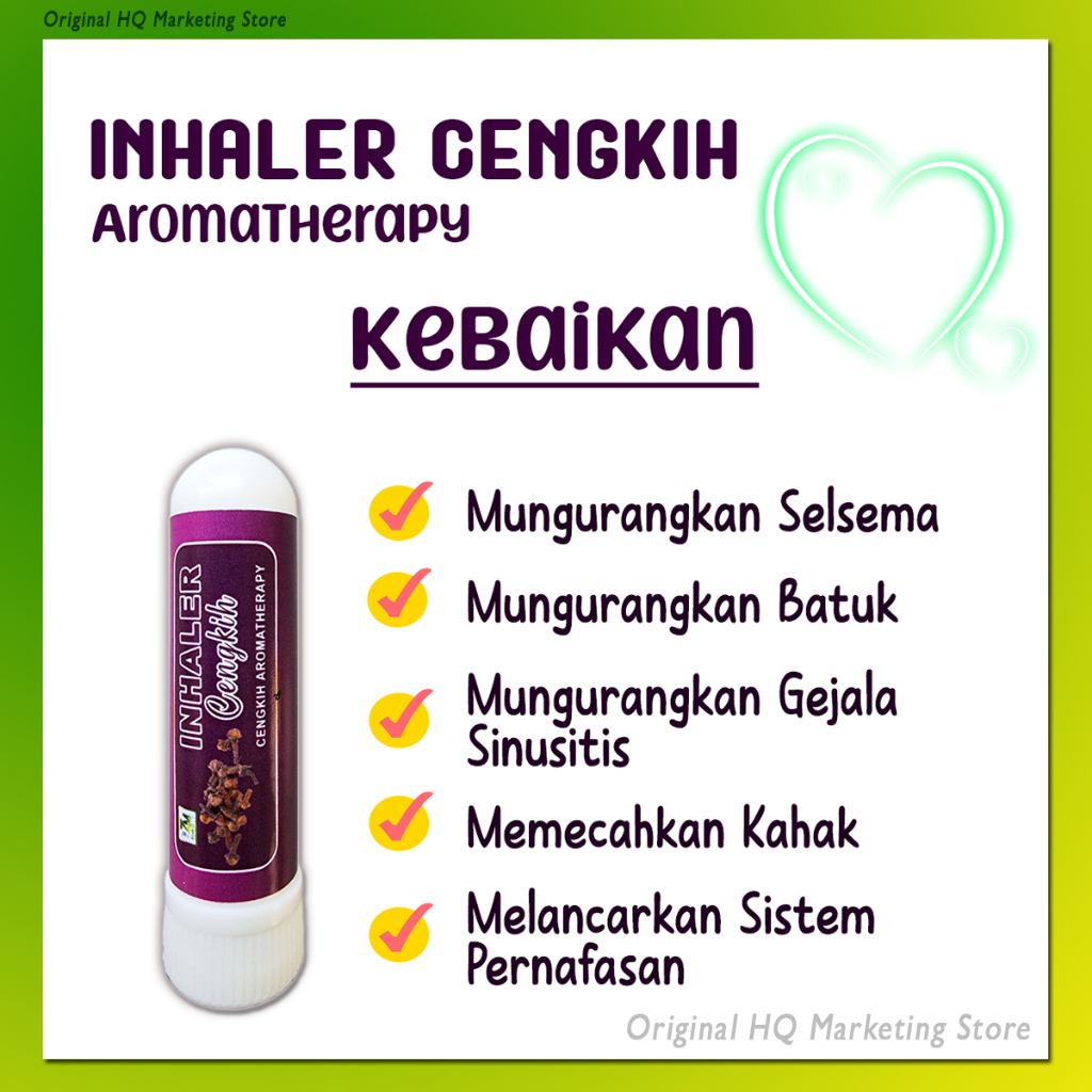 Inhaler Resdung Cengkih ZM Aromatherapy Original - Selsema Batuk ...